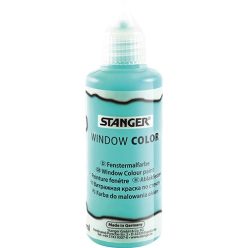   Kreatív üvegmatrica festék Stanger 80 ml világos türkizkék