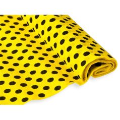   Krepp-papír Jolly 50x200 cm 28g/m2 sárga fekete pöttyökkel