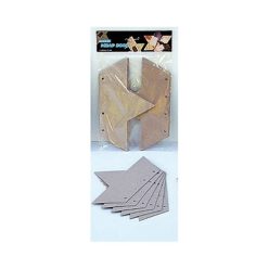   Kreatív papír scrapbooking csillag 12.5x21.5 cm 6 db/csomag