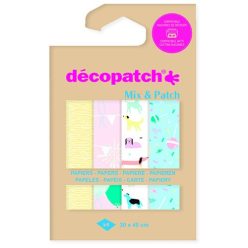   Kreatív decoupage papír Clairefontaine Décopatch 4 mintával ref. DP037C