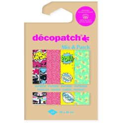   Kreatív decoupage papír Clairefontaine Décopatch 4 mintával ref. DP039C