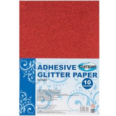   Kreatív színes papír Centrum A/4 glitteres öntapadós 10 db/csomag vegyes színek