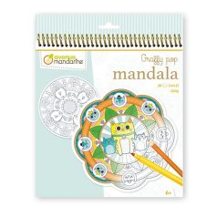 Kreatív színezőfüzet Avenue Mandarine Mandala Állatok