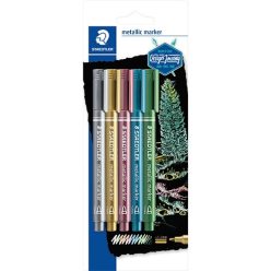   Művészeti marker Staedtler Design Journey metálszínű 5 db-os bliszteres