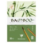 Művészeti rajztömb Clairefontaine Bamboo A/4 20 lap 250g álló akvarell technikához