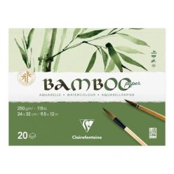   Művészeti rajztömb Clairefontaine Bamboo 32x24 cm 20 lap 250g fekvő akvarell technikához