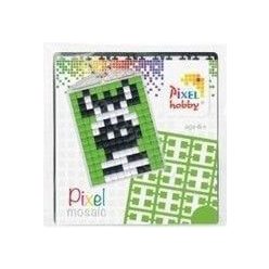   Pixel kulcstartókészítő szett 1 kulcstartó alaplappal, 3 színnel, zebra