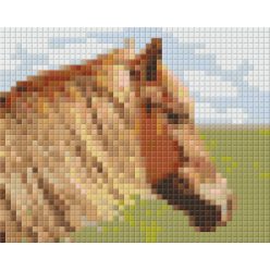 Pixel szett 1 normál alaplappal, színekkel, ló (801304)