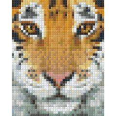   Pixel szett 1 normál alaplappal, színekkel, tigris (801314)
