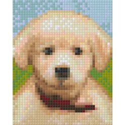   Pixel szett 1 normál alaplappal, színekkel, kölyökkutya (801322)