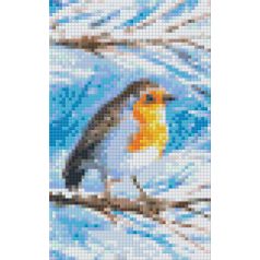   Pixel szett 2 normál alaplappal, színekkel, madár (802040)