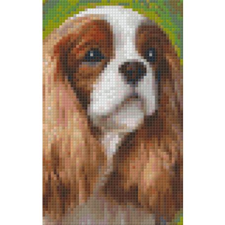 Pixel szett 2 normál alaplappal, színekkel, kutya, logó fülű (802095)