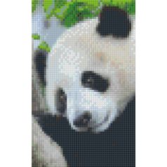 Pixel szett 2 normál alaplappal, színekkel, panda (802100)