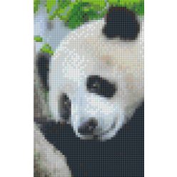 Pixel szett 2 normál alaplappal, színekkel, panda (802100)