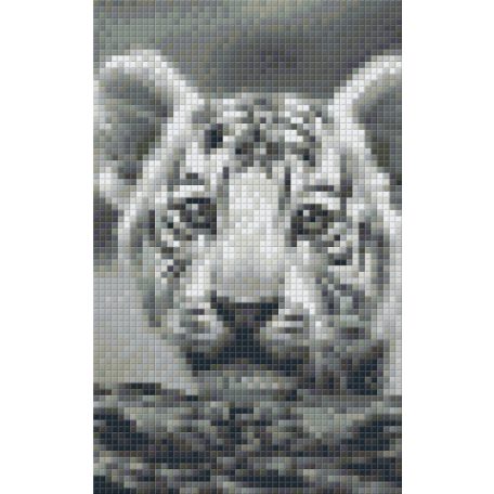 Pixel szett 2 normál alaplappal, színekkel, tigriskölyök (802108)