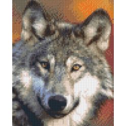   Pixel szett 4 normál alaplappal, színekkel, farkas (804020)