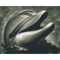   Pixel szett 4 normál alaplappal, színekkel, delfin (804268)