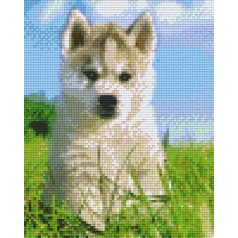   Pixel szett 4 normál alaplappal, színekkel, kutyakölyök (804270)