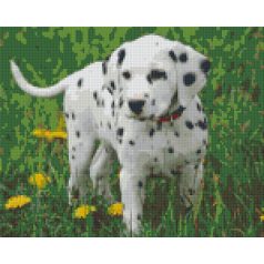   Pixel szett 9 normál alaplappal, színekkel, kutya, dalmata (809280)