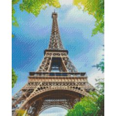   Pixel szett 9 normál alaplappal, színekkel, Eiffel-torony (809409)