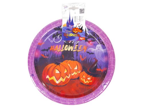 Halloween papír tányér 23 cm 6 db