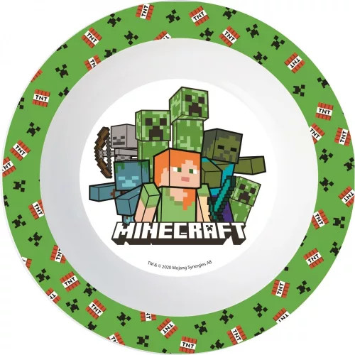 Műa. Minecraft mikrózható mélytányér