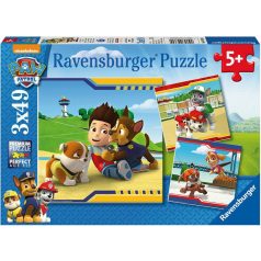 Ravensburger: Mancs õrjárat 3 x 49 darabos puzzle