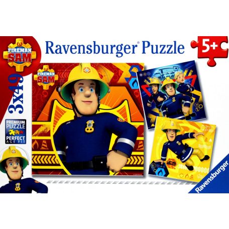 Ravensburger: Sam a tûzoltó 3 x 49 darabos puzzle