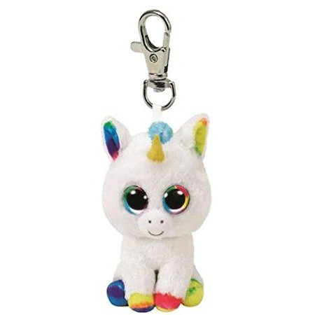 TY Beanie Boos Clip PIXY fehér unikornis plüss 8,5cm