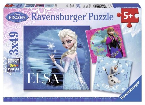 Ravensburger: Jégvarázs 3 x 49 darabos puzzle