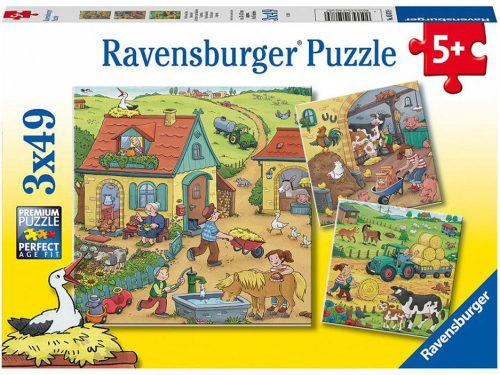 Ravensburger: Puzzle 3x49 db - Élet a farmon