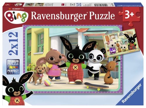 Ravensburger Puzzle 2x12 db - Bing mókázik