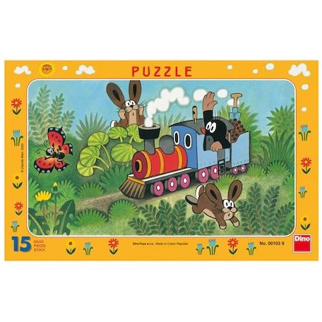 Dino Kisvakond és a mozdony 15 darabos puzzle
