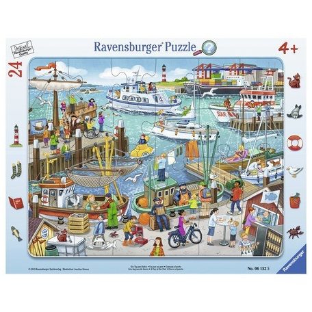 Ravensburger Egy nap a kikötõben 24 darabos puzzle