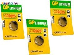 GP Lithium CR2025 gombelem