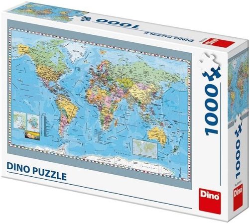 Dino Puzzle 1000 pcs - Politikai világtérkép