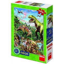 Dino Puzzle 100 db XL - Dínók világa