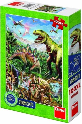 Dino Puzzle 100 db XL - Dínók világa