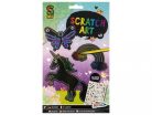 Képkarcoló szett, 4 figura kiegészítőkkel, 4 féle változat (hableány, unikornis, láma, vadállatok)