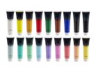 Akrilfesték készlet,  18 db-os, 18x36 ml, 9 ragyogó és 9 pasztell szín