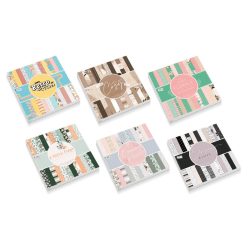   Mintás kartonok, dekor karton, 30,5x30,5cm, 240 g, 24 lap/cs, 6 féle változat