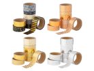 Öntapadós papírszalag, washi-tape, 3m, 8 db/csomag, karácsonyi, 4 féle változat