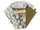 Matricás füzet scrapbookhoz, bullet journalhoz, 23x12cm, 20 lapos, kétféle változat (zöld és fekete)