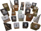 Adventi naptár készítő szett, 12 ív lappal, A/4, 250g, fólia dekorral