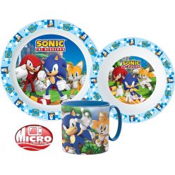   Sonic, a sündisznó étkészlet, micro műanyag szett bögrével 265 ml