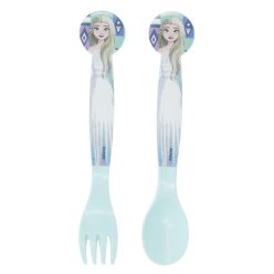  Disney Jégvarázs Ice Magic műanyag evőeszköz készlet - 2 darabos