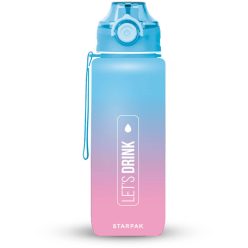 Let's drink kulacs, 400 ml, rózsaszín-kék, Starpak