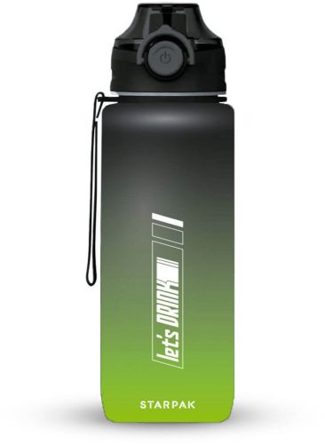 Let's drink kulacs, 400 ml, zöld-fekete, Starpak