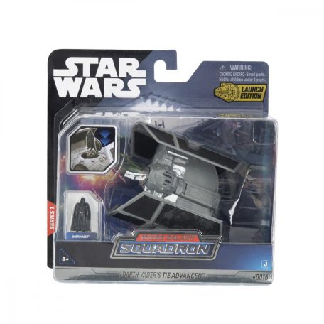 Star Wars - Csillagok háborúja Micro Galaxy Squadron 13 cm-es jármű figurával - TIE Advanced + Darth Vader