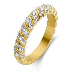 Victoria Arany színű fehér köves gyűrű